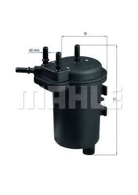 MAHLE Fuel filter 3412523 - MAHLE
