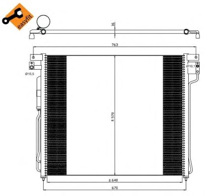 NRF Condenser, air conditioning 11484126 - NRF