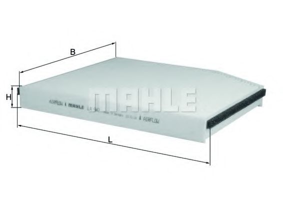 MAHLE Filter, interior air 11409380 - MAHLE