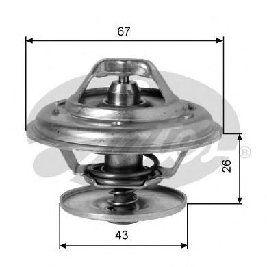 GATES Thermostat, coolant 11721685 - GATES