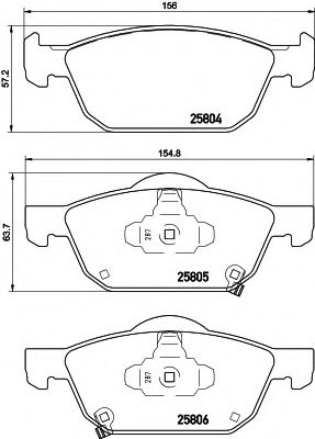 TEXTAR Brake Pad Set, disc brake 12172590 - TEXTAR
