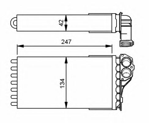 NRF Heat Exchanger, interior heating 11544130 - NRF