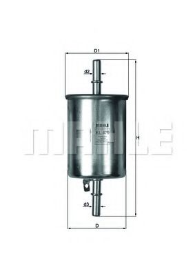 MAHLE Fuel filter 11663663 - MAHLE