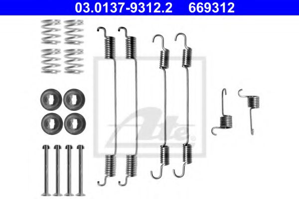 ATE Accessory Kit, brake shoes 11427648 - ATE