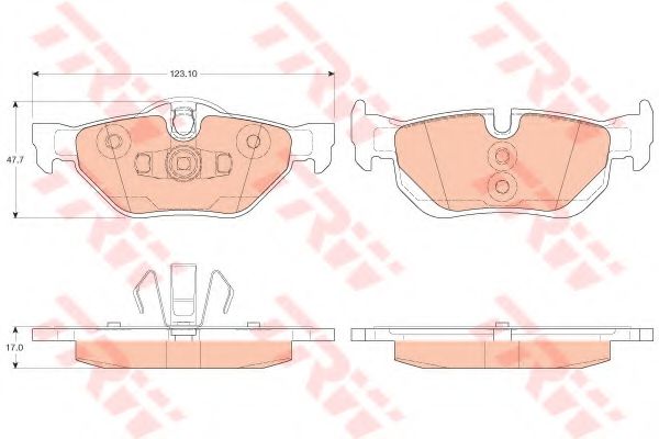 TRW Brake Pad Set, disc brake 11477288 - TRW