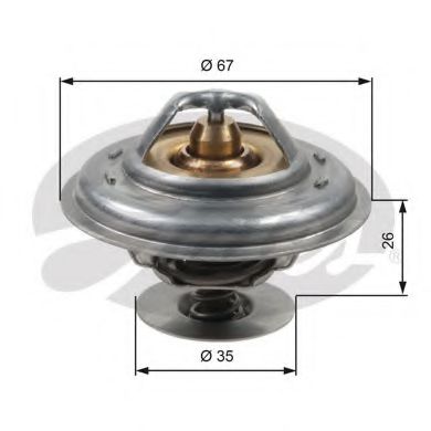 GATES Thermostat, coolant 11421779 - GATES