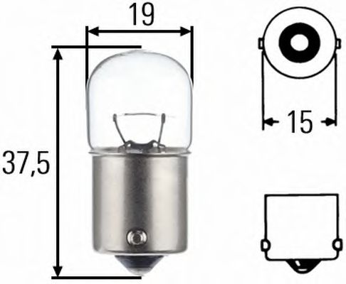 HELLA Bulb, reading light 10294727 - HELLA