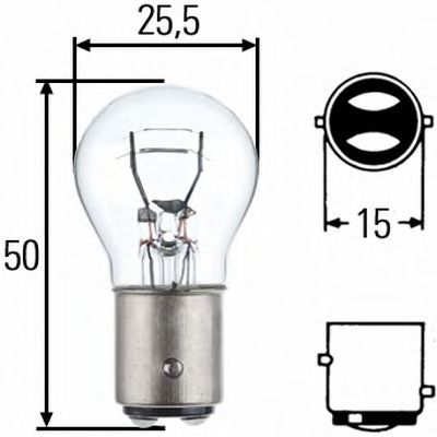 HELLA Bulb, daytime running light 10294790 - HELLA