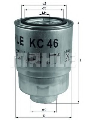 MAHLE Fuel filter 4037031 - MAHLE