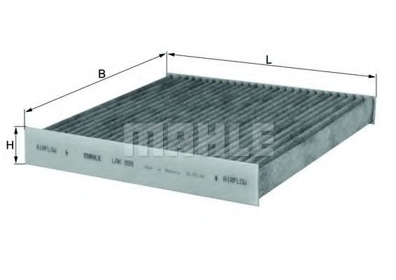 MAHLE Filter, interior air 11082550 - MAHLE