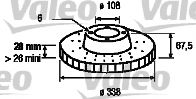 VALEO Brake Disc 10230984 - VALEO