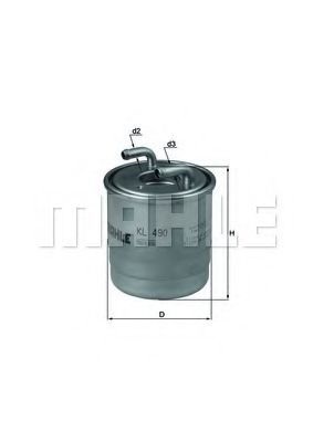 MAHLE Fuel filter 11663675 - MAHLE