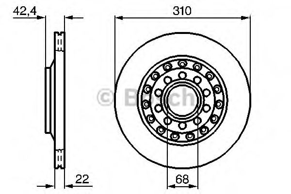 BOSCH Brake Disc 10106460 - BOSCH