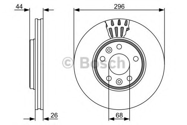 BOSCH Brake Disc 10937830 - BOSCH