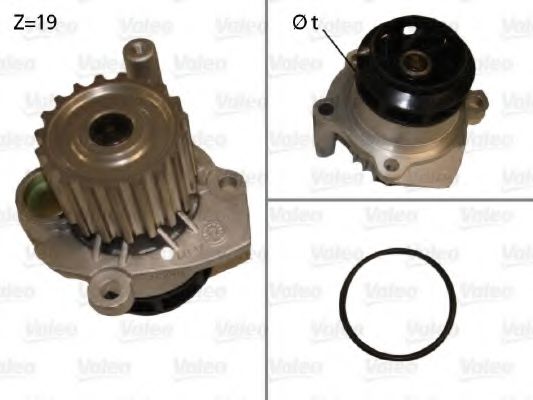 VALEO Water Pump, engine cooling 10138289 - VALEO