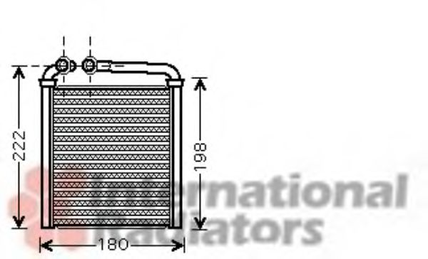 VAN WEZEL Heat Exchanger, interior heating 30075858 - VAN WEZEL