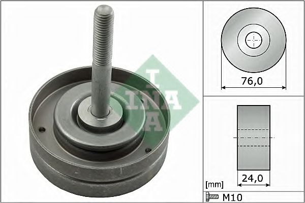 INA Deflection/Guide Pulley, V-ribbed b 11679639 - INA