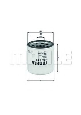 MAHLE Oil Filter 11664902 - MAHLE