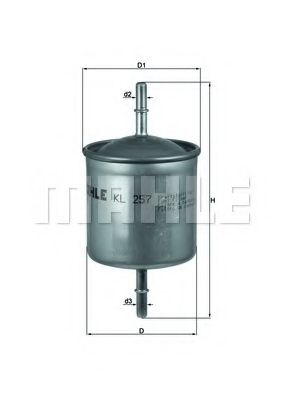 MAHLE Fuel filter 11663635 - MAHLE