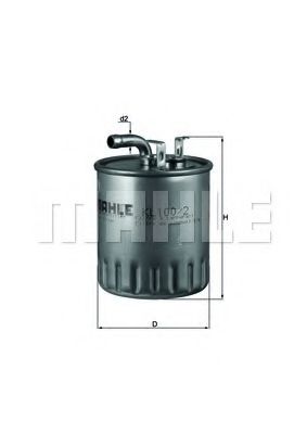 MAHLE Fuel filter 4645681 - MAHLE