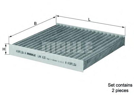 MAHLE Filter, interior air 11082528 - MAHLE