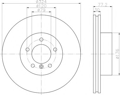 TEXTAR Brake Disc 11423529 - TEXTAR