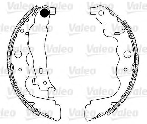 VALEO Brake Shoe Set 11180189 - VALEO