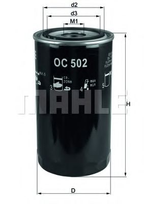 MAHLE Oil Filter 11664875 - MAHLE