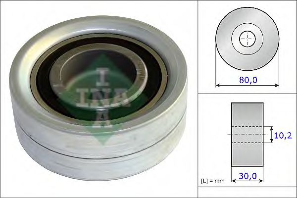 INA Deflection/Guide Pulley, timing bel 3203153 - INA