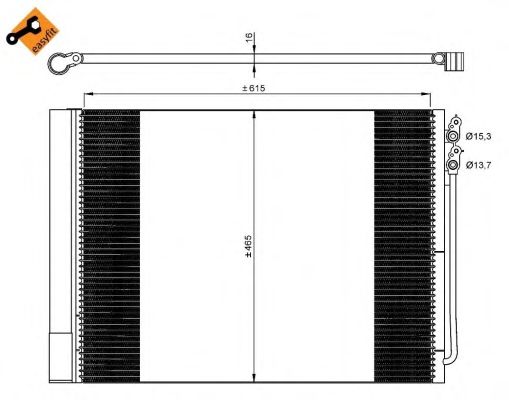 NRF Condenser, air conditioning 11541733 - NRF