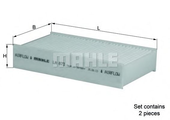 MAHLE Filter, interior air 12858219 - MAHLE