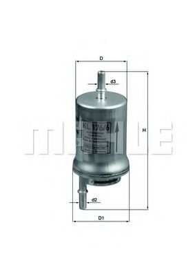 MAHLE Fuel filter 3207374 - MAHLE