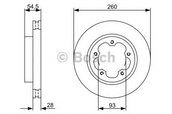 BOSCH Brake Disc 11468587 - BOSCH