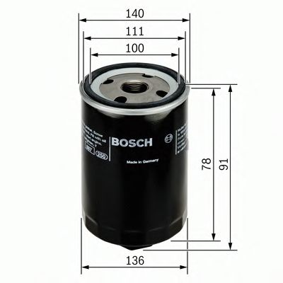 BOSCH Oil Filter 10109025 - BOSCH