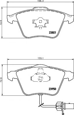 TEXTAR Brake Pad Set, disc brake 11422980 - TEXTAR