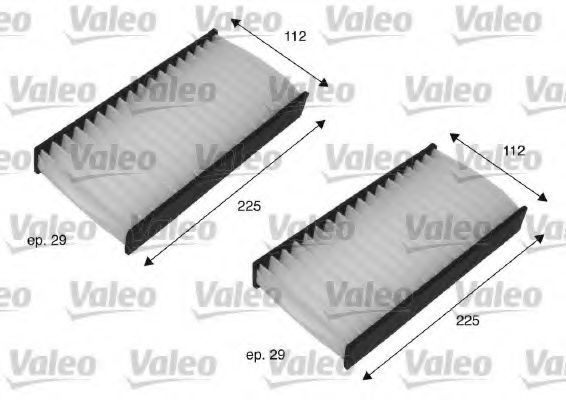 VALEO Filter, cabin air 10144696 - VALEO