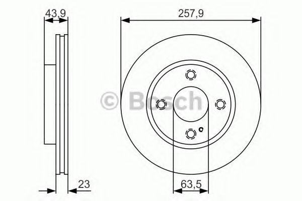 BOSCH Brake Disc 10937775 - BOSCH