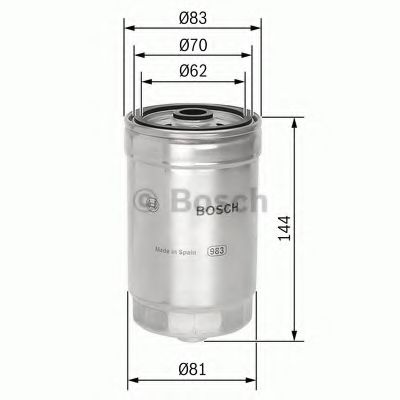 BOSCH Fuel filter 10099814 - BOSCH