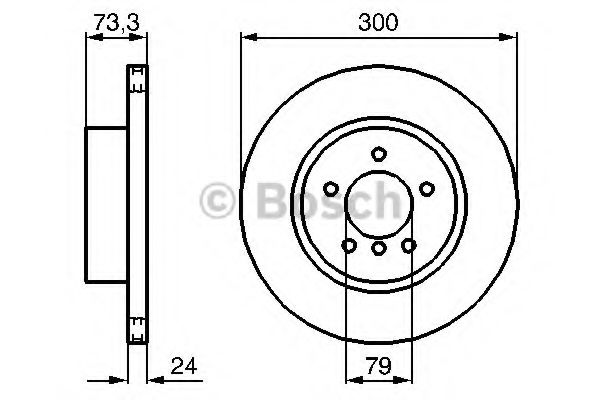 BOSCH Brake Disc 10179039 - BOSCH