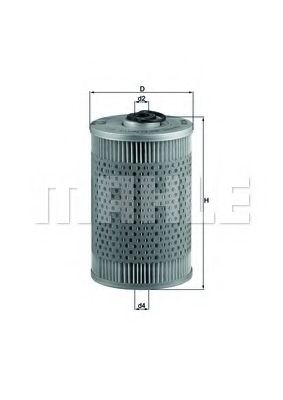 MAHLE Fuel filter 11663778 - MAHLE