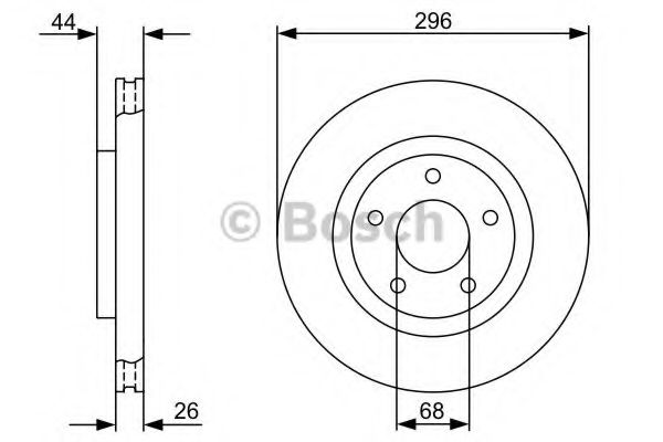 BOSCH Brake Disc 11468525 - BOSCH
