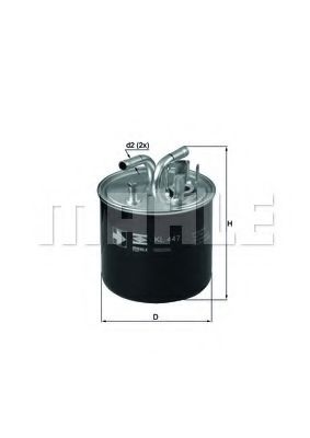 MAHLE Fuel filter 11663655 - MAHLE