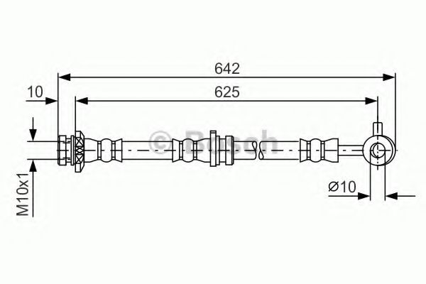BOSCH Brake Hose 11256213 - BOSCH