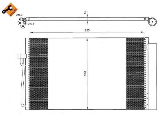 NRF Condenser, air conditioning 11523948 - NRF