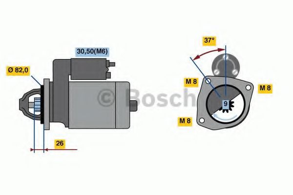 BOSCH Starter 1082252 - BOSCH