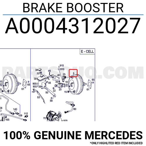 MERCEDES OE OE ITEM 43132427 - MERCEDES OE
