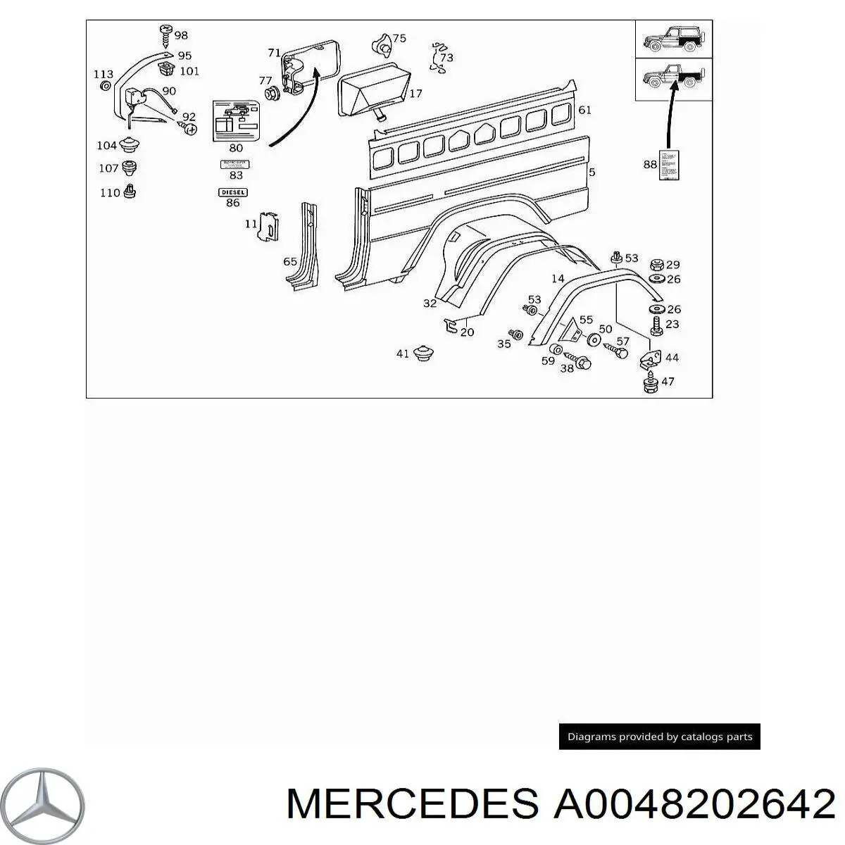 MERCEDES OE OE ITEM 43276244 - MERCEDES OE