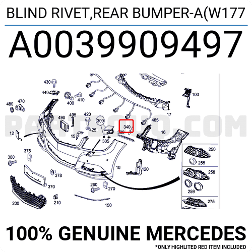MERCEDES OE OE ITEM 43497597 - MERCEDES OE