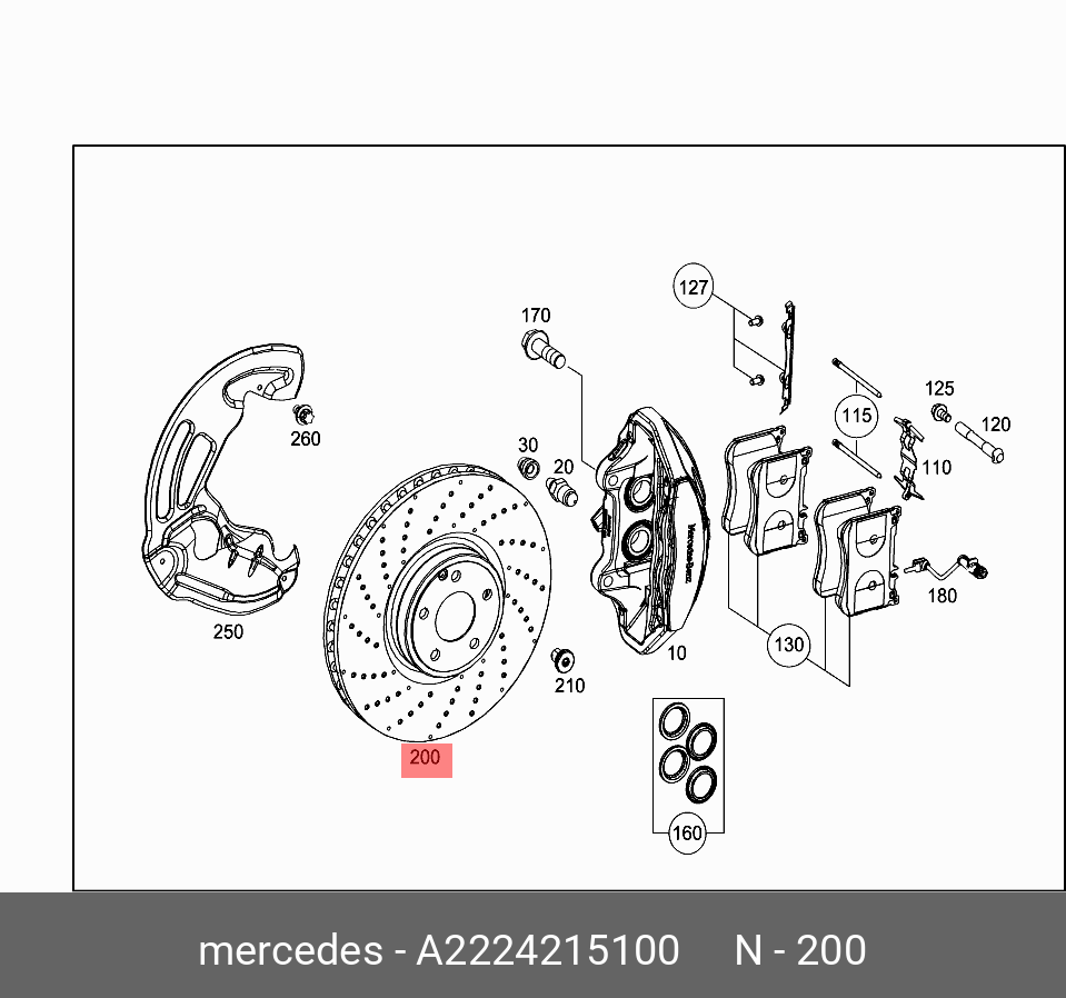 MERCEDES OE OE ITEM 42295521 - MERCEDES OE
