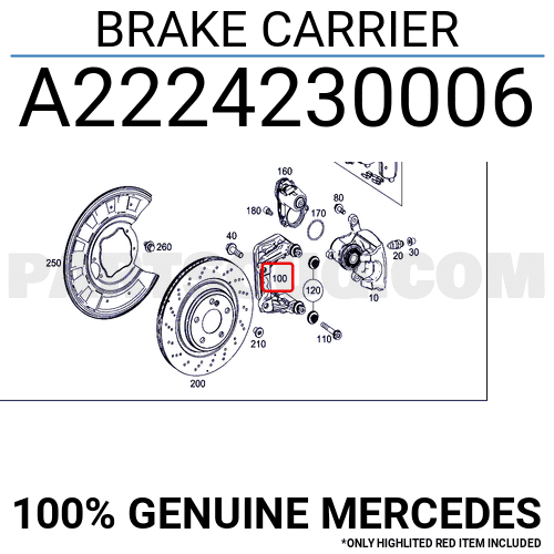MERCEDES OE OE ITEM 42226000 - MERCEDES OE